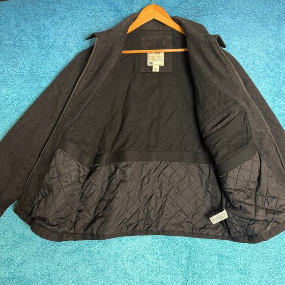 Vintage Old Navy Men’s Wool Blend Jacket Black Size L – Full Zip, Classic Style - Picture 9 of 13
